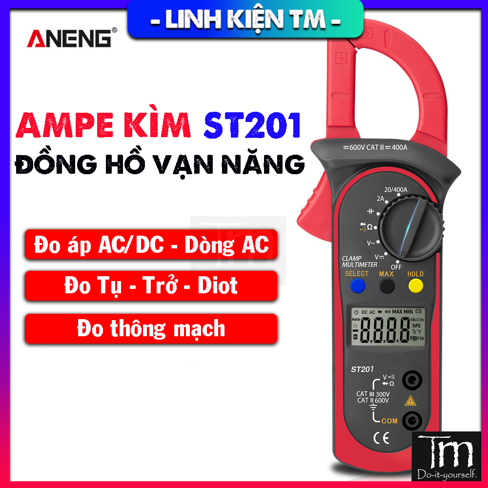 Ampe Kìm AC - Đồng Hồ Vạn Năng ANENG ST201