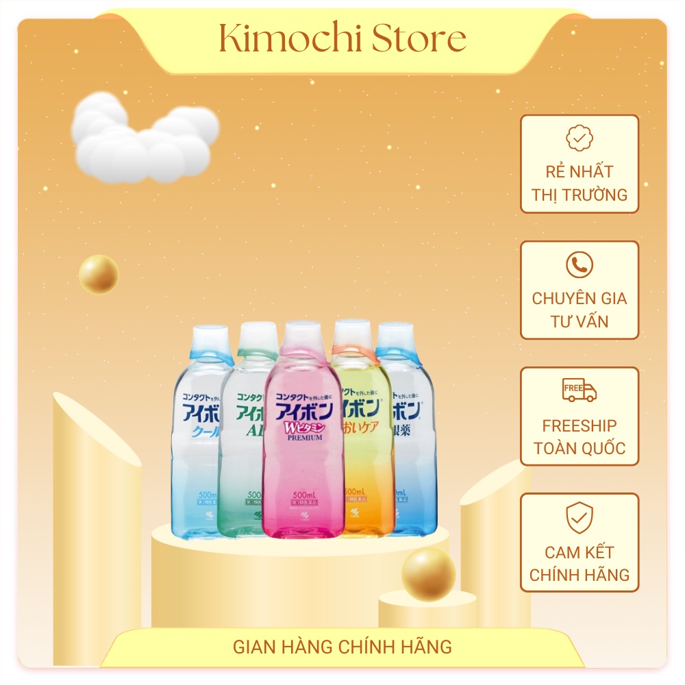 Nước rửa mắt Eyebon W Vitamin Kobayashi Nhật Bản 500ml Kimochi Store