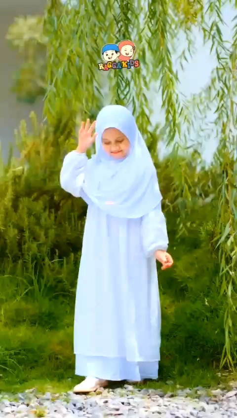 GAMIS PUTIH ANAK BAHAN Kaos soft PE lapis Brocade RAGGAKIDS RG52 v3 BISA COUPLE KELUARGA