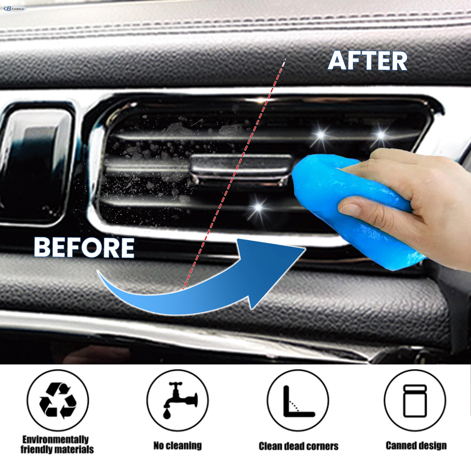 70g Cleaning Gel for Car, Car Cleaning Kit Universal Detailing Automotive  Dust Car Crevice Cleaner Auto Air Vent Interior Detail Removal Putty
