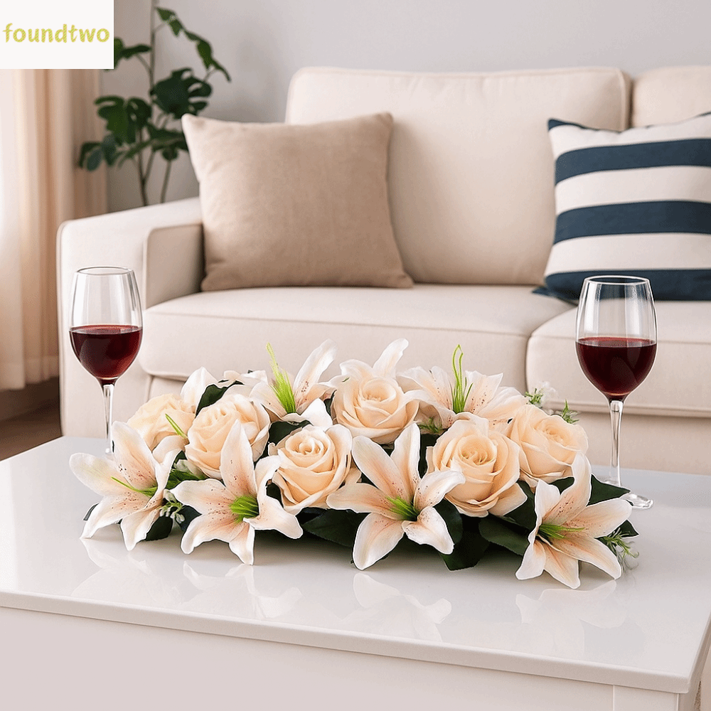 TIRRALIRRA สมจริง ซุ้มดอกกุหลาบจำลอง ดอกไม้ประดิษฐ์ หรูหรา ผนังพื้นหลัง ตกแต่งซุ้มประตู ดอกไม้บนเวที ของใช้ในงานแต่งงาน ราคา 203 บาท*ส่งฟรี