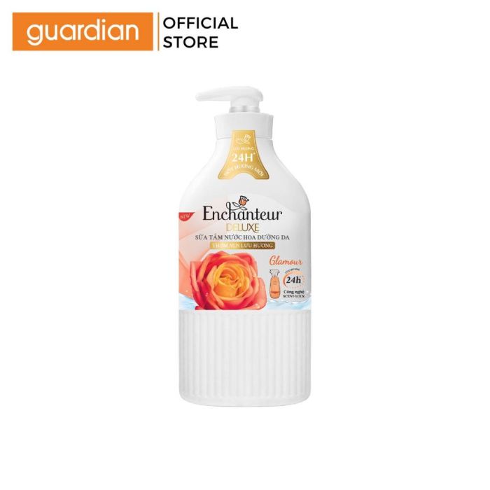Sữa Tắm Hương Nước Hoa Pháp Enchanteur Deluxe Glamour 650g Guardian Việt Nam