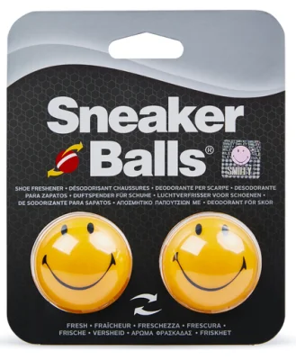 Sneaker Balls -Shoe Deodorizer and Freshener 2 pack (Happy Face, Basketball, Football, Tie Dye)