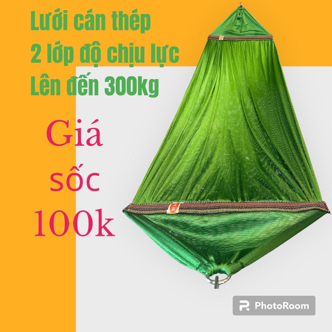 Võng lưới cán thép cỡ đại di lợi a60 cao cấp - võng 2 lớp chất dày mềm dành cho khung lớn