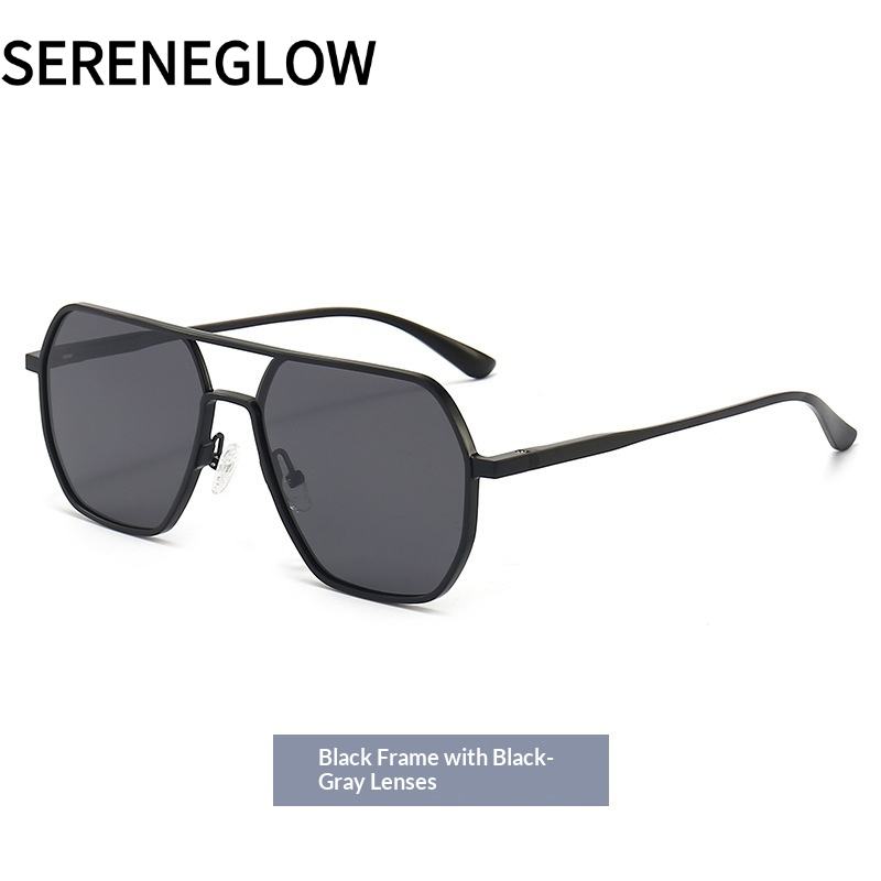 SERENEGLOW Pilot Style Polarized Sunglasses for Men UV400 Protection Outdoor Riding Driving Fashion Sun Glasses ราคา 68 บาท*ส่งฟรี