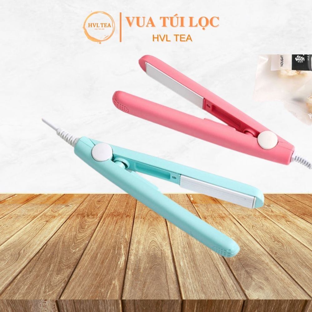 Máy hàn miệng túi mini cầm tay, dùng với túi nilon, kẹp hàn nhiệt HVL TEA