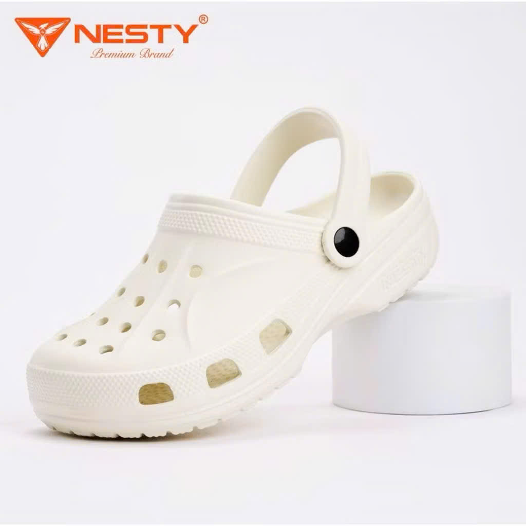 [Tặng 10 Charm 3D] Dép Sục Nguyên Khối Siêu Nhẹ 4cm Full Size Gia Đình Mã NE50 - 2
