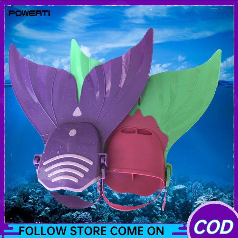 Decathlon Mermaid Snorkel Fins Flippers Swimming Pool Equipment For Snorkeling Diving Swimming