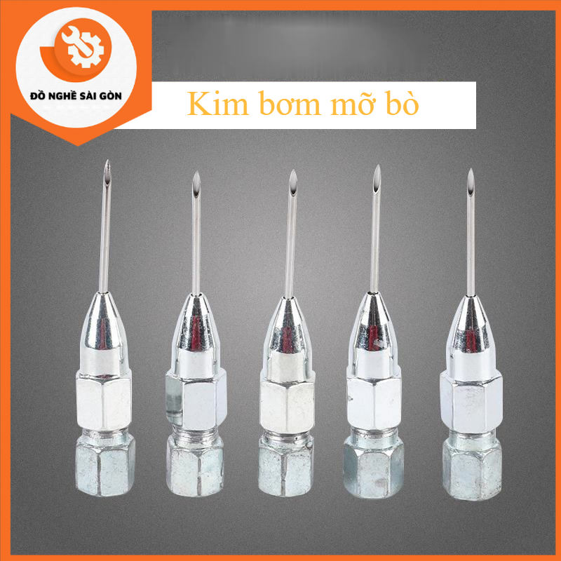 Kim bơm mỡ bò, dụng cụ bơm mỡ bò cầm tay , Đầu mũi kim bơm mỡ bò, Phụ kiện kim bơm mỡ cho bạc đạn, ổ bi . Đầu kim bơm mỡ