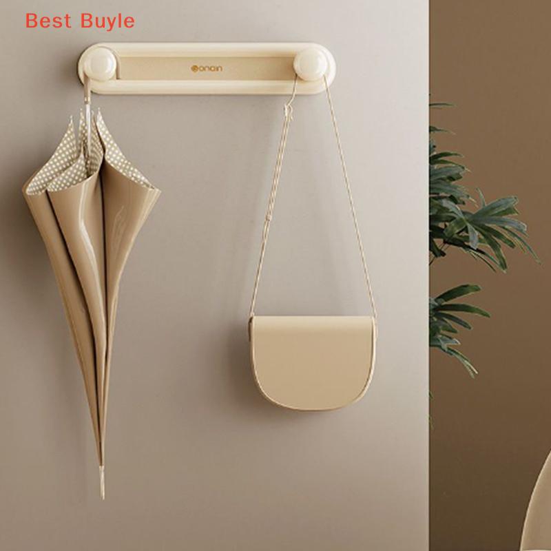 💖Best Buyle Có thể điều chỉnh không đục lỗ treo tường quần áo móc lưu trữ giá-móc đa chức năng tiết kiệm không gian tổ chức cho tủ quần áo