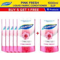 Buy 5 Champion Liquid Fabric Conditioner Pink Fresh Get 1 Free