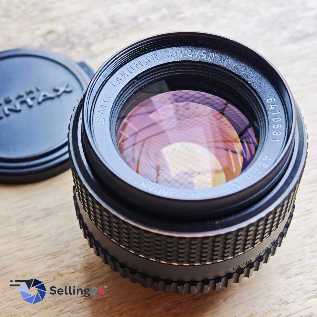 SMC Takumar 50mm f1.4 (16) Mount M42 เลนส์วินเทจ Pentax Japan โบเก้สวย เลนส์มือหมุน Excellent 80% USED ราคา 2,588 บาท*ส่งฟรี