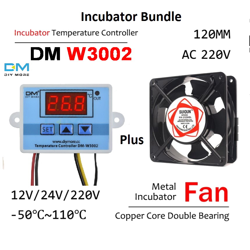 Egg Incubator Bundle Thermostat + Blower Fan 220V Temperature Fan + Incubator(allan) Presyo 970 Piso*Libreng Shipping