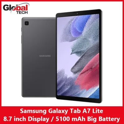 Samsung Galaxy Tab A7 Lite (8.7 inch Display) / (Model T220 : WiFi Version) or (Model T225 : LTE + WiFi Version) / 1 Year Local Samsung Warranty
