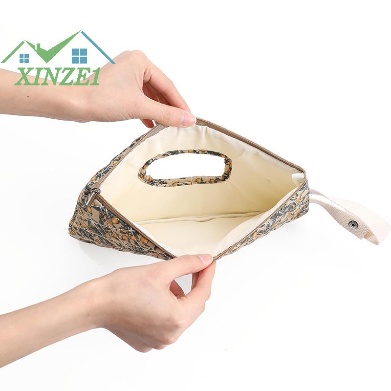 XZ✨✨✨ Bông tã lau Pouch xách tay mẹ túi bơm lại hoa bé lau chủ cho du lịch Xe đẩy hàng ngày giản dị