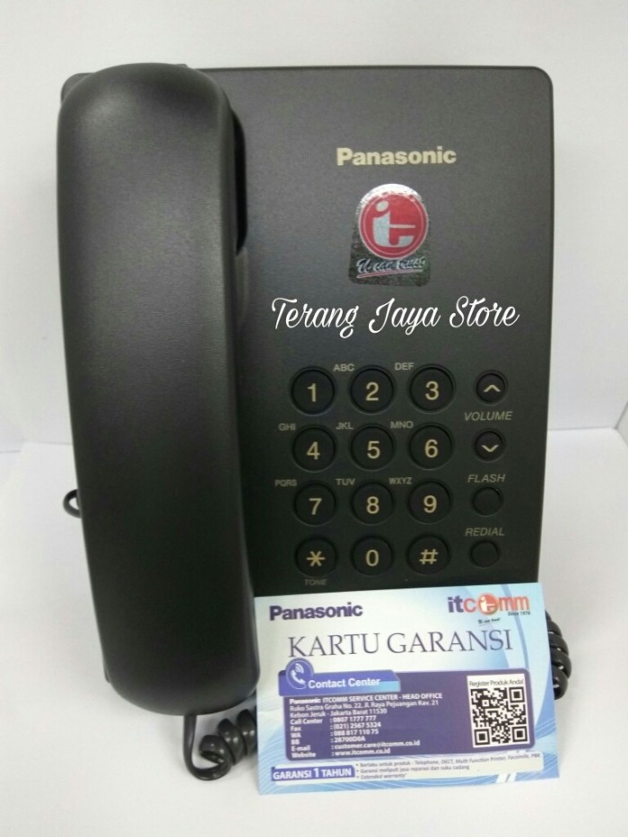 TELEPON KABEL PANASONIC KX-TS505MX (HITAM) PESAWAT TELEPON RUMAHTS 505 Harga 386,000 rupiah*Gratis Ongkir