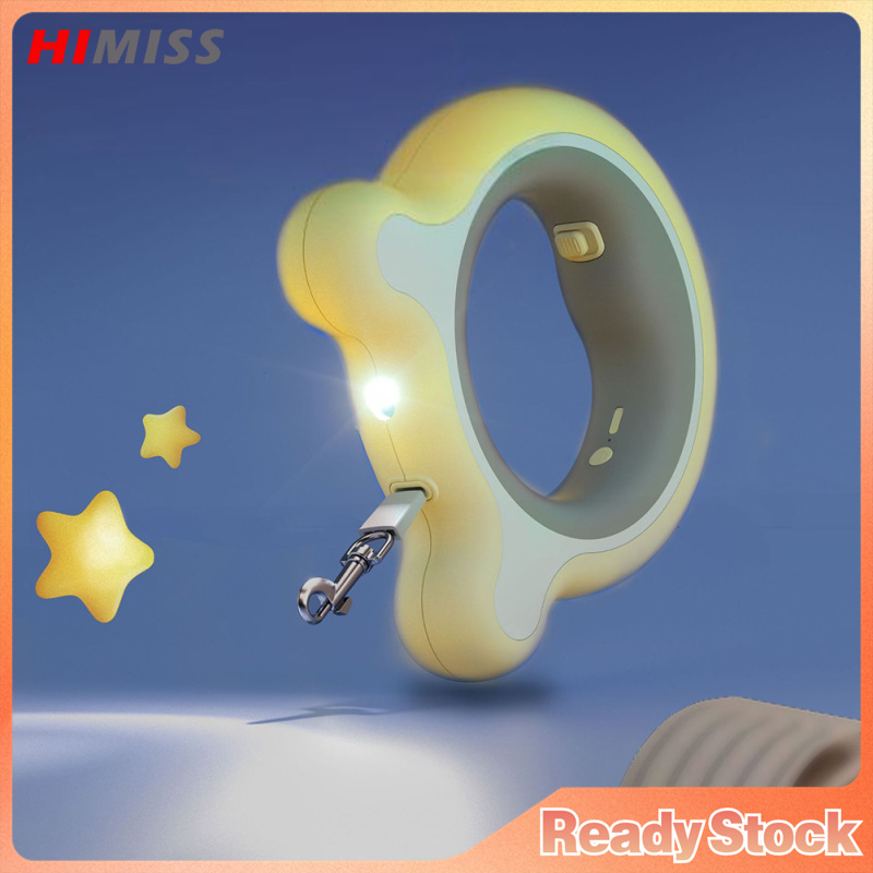 Retractable Dog Leash With LED Light, Ergonomic Circular Handle With One-Button Braking Mechanism, Strong Walking Leash For Dogs Up To 66 Lbs ราคา 692 บาท*ส่งฟรี