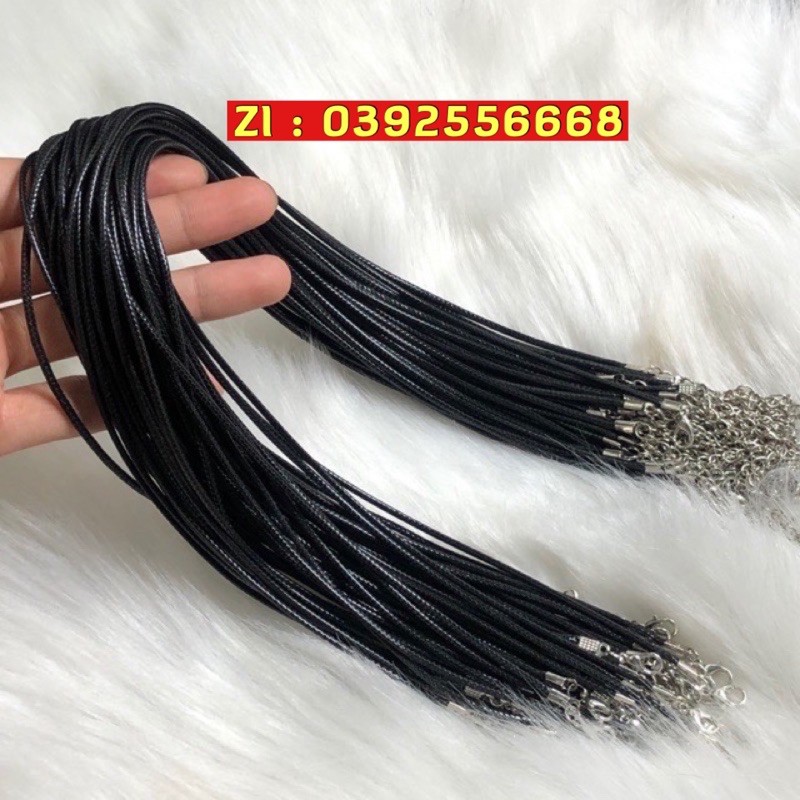 Dây da đeo cổ mẫu mới 2021 dây da đeo cổ phong thủy giá sỉ