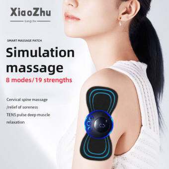 XiaoZhubangchu Máy mát-xa cổ điện máy mát xa mini dán Massage Xung Điện cổ tử cung