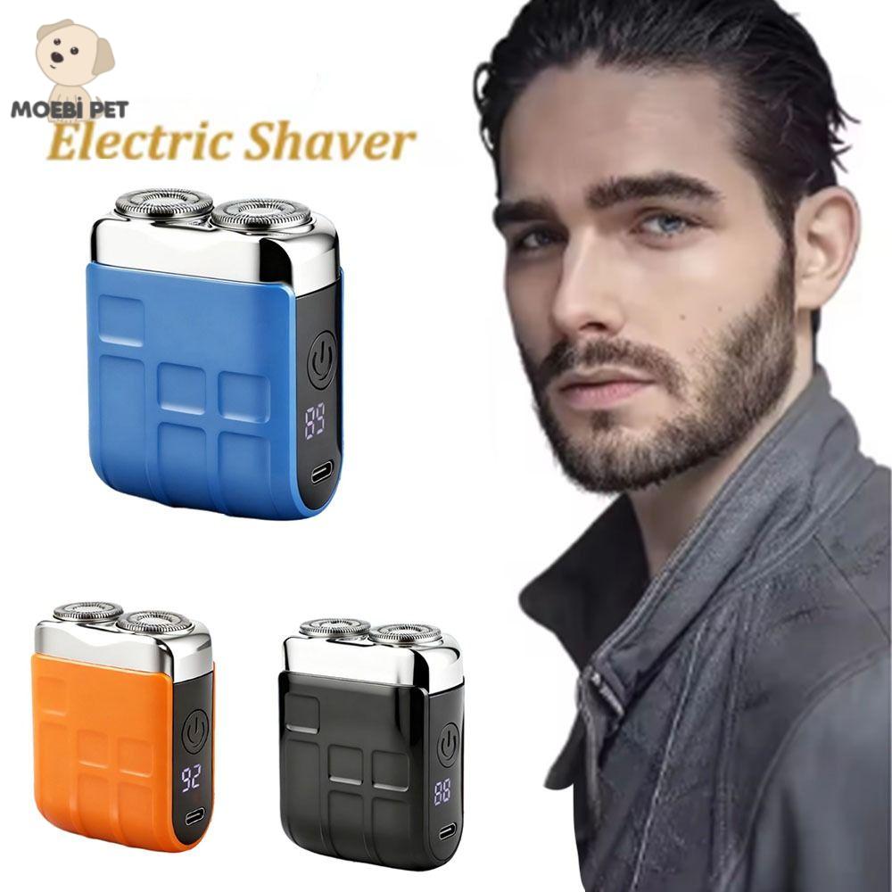 BENEDICT Màn hình kỹ thuật số Máy cạo râu điện mini Sạc Type-C Thiết kế chống nước Máy cạo râu thông minh Nhỏ gọn Chống thấm nước Dao cạo xoay cầm tay Sử dụng khi đi du lịch