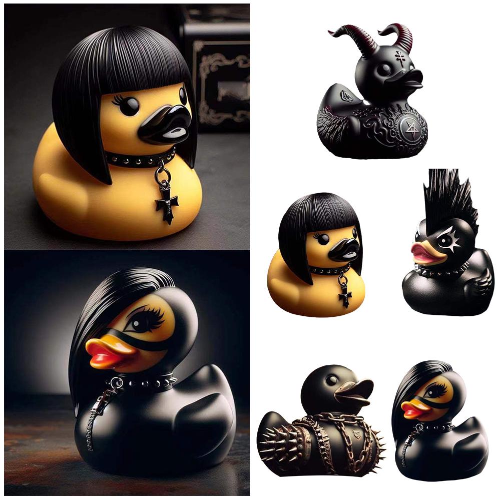 Duckieville Duck Satanic Duck Punk Duck Death Rock F3F2 Valentina Duck Goth Duck Lady Girl