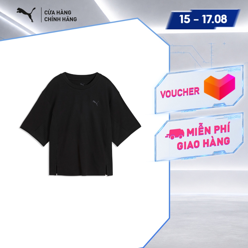 Áo Thun Thể Thao PUMA Nữ HER Tee Black Màu Đen