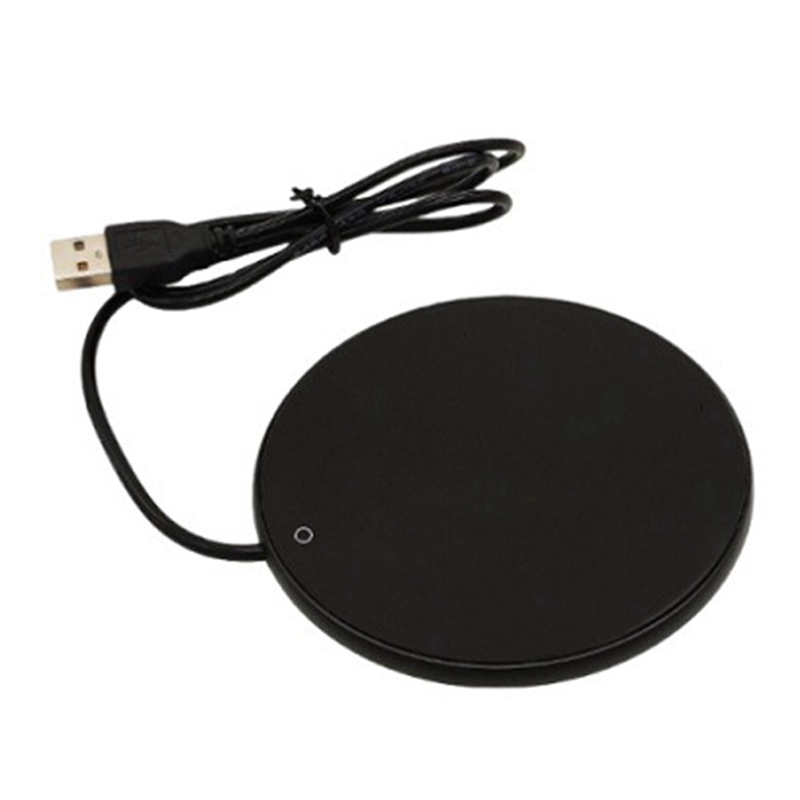 - <br>Coffee Cup Heating Glass, USB Heating Bearing Electric Heating Milk Thermostatic Water for DC 5V Office Desk House Easy to Use Black