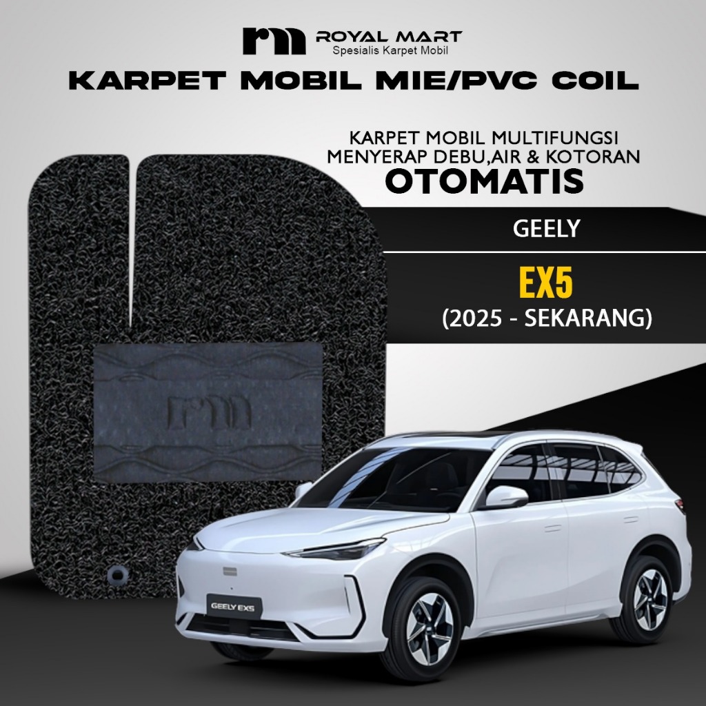 ROYAL MART Karpet Mobil Mie Premium GEELY EX5 2025 Full Set Bergaransi Harga 767,200 rupiah*Gratis Ongkir