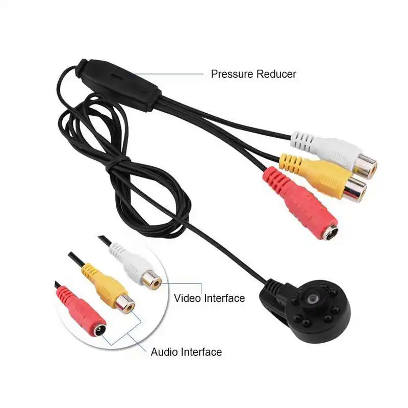 Camera quan sát ban đêm IR Camera quan sát ban đêm HD 170 ° Camera góc rộng 8 LED IR Camera quan sát ban đêm âm thanh và video Camera FPV Micro