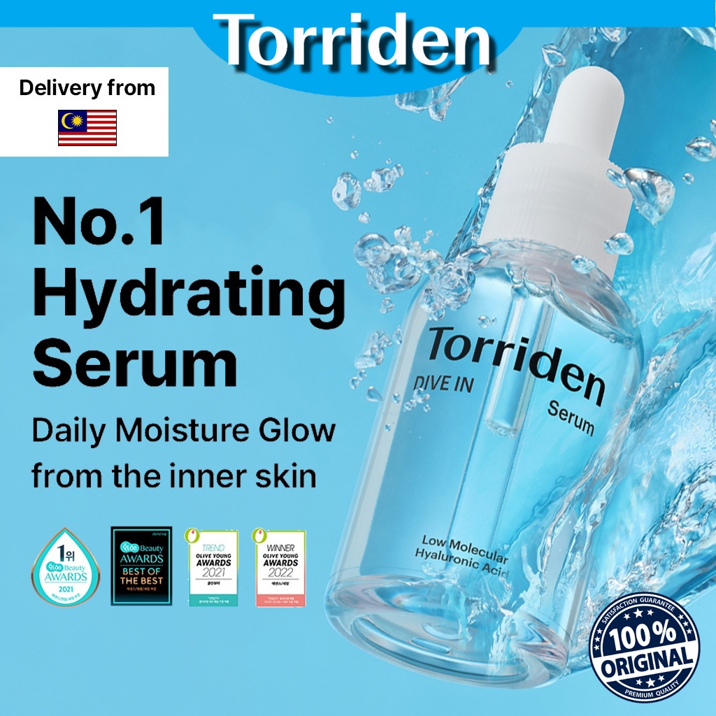 Sérum à l'acide hyaluronique de faible poids moléculaire Torriden DIVE IN pour un éclat hydratant, hydratation profonde intérieure, 50 ml_voghion.com