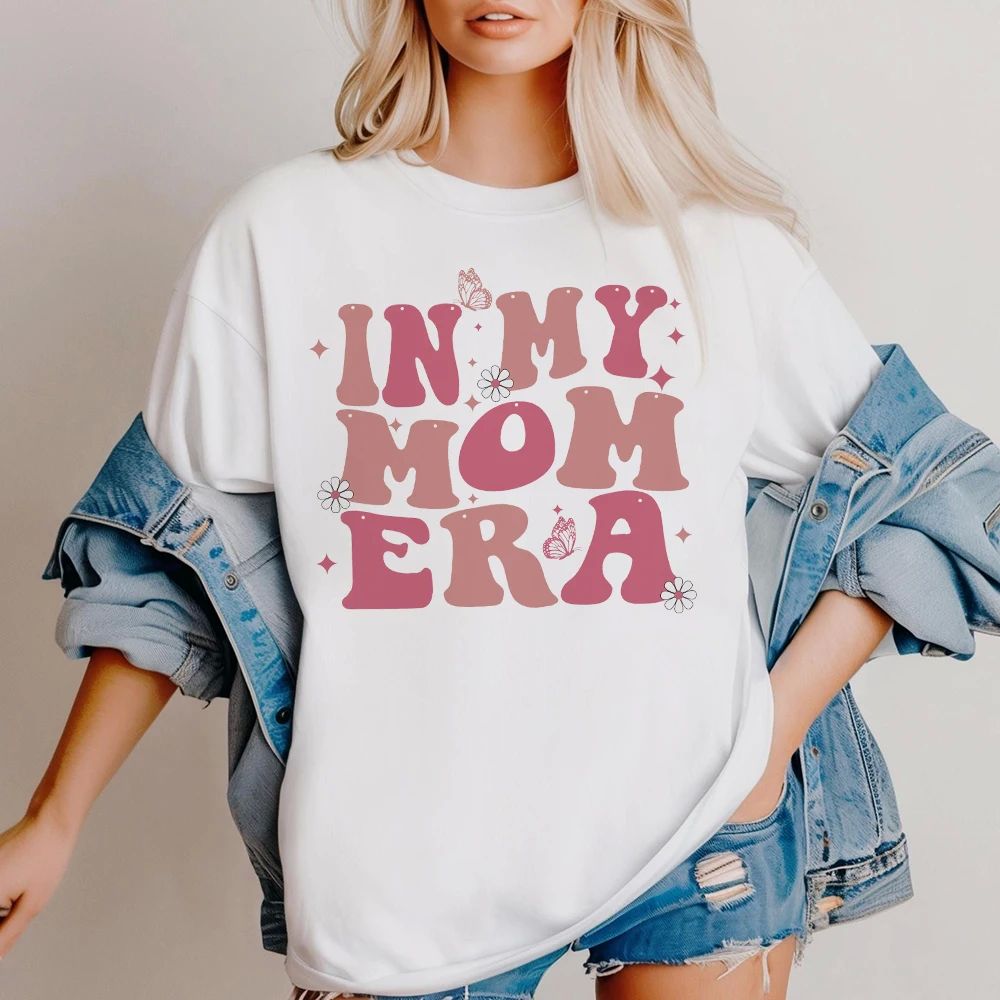 Mother's Day clothing In My Mom Era Printed Shirt's Mama Life Short Sleeve T-shirt Tee Mother's Day Outfit Tops Women Summer Tshirt Retro Clothes ราคา 3,424 บาท*ส่งฟรี