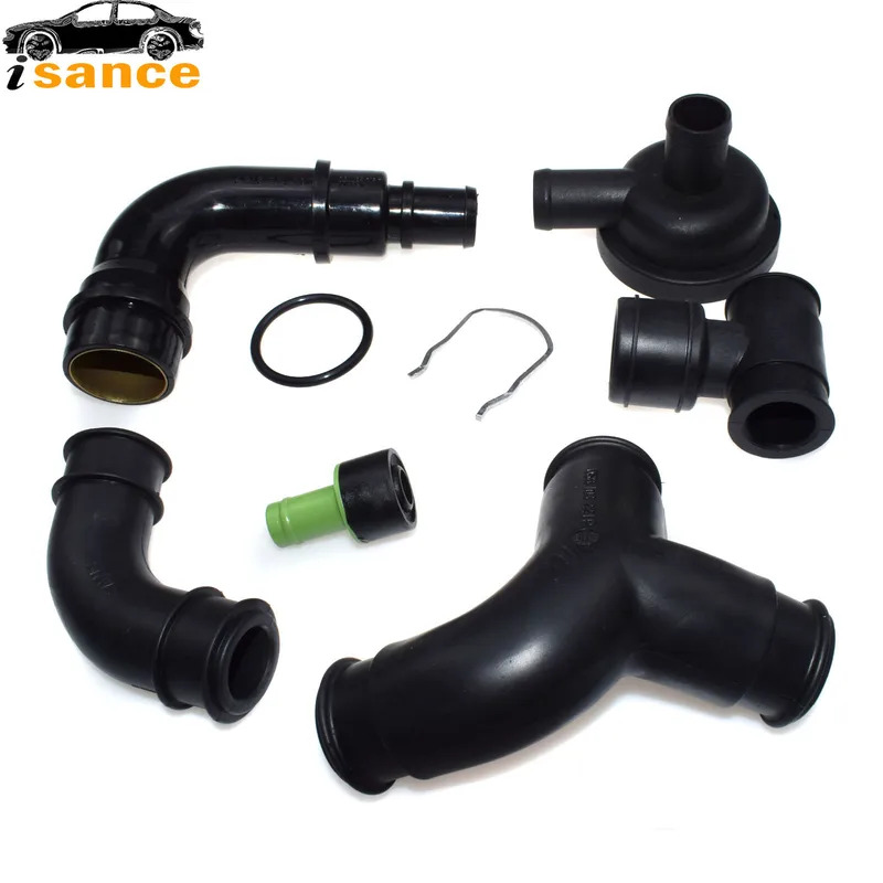 Động cơ crankcase ống thở cho Audi A3 A4 A6 TT VW Golf GTI Bọ Cánh Cứng Jetta Passat Bora ghế 1.8T 06a103213f 06a103221ah