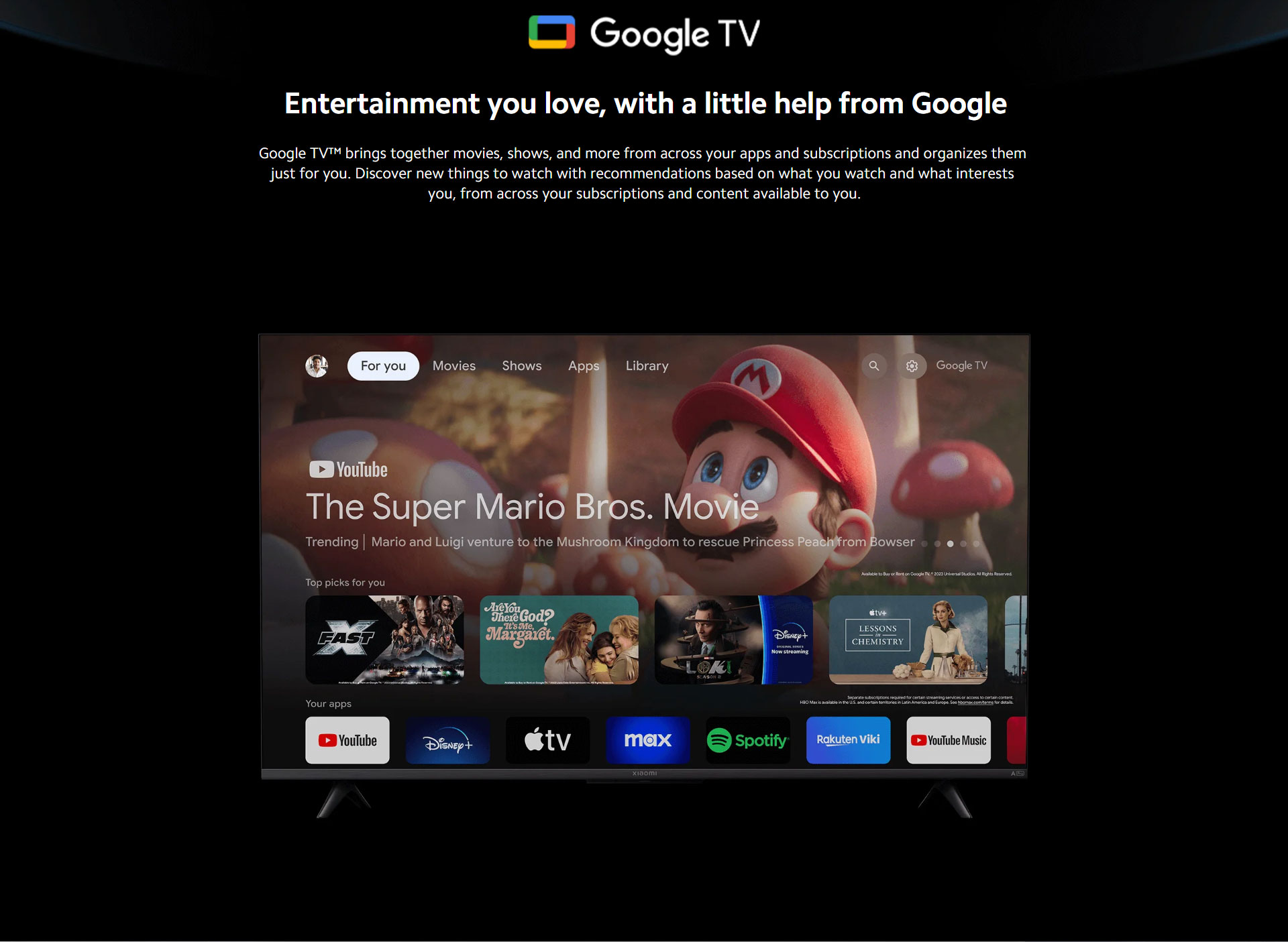 Xiaomi TV | A Pro 43 Inch 2025 |Free Installation | 4K UHD | QLED Display | 60Hz | Google TV | Google Assistant Built-in