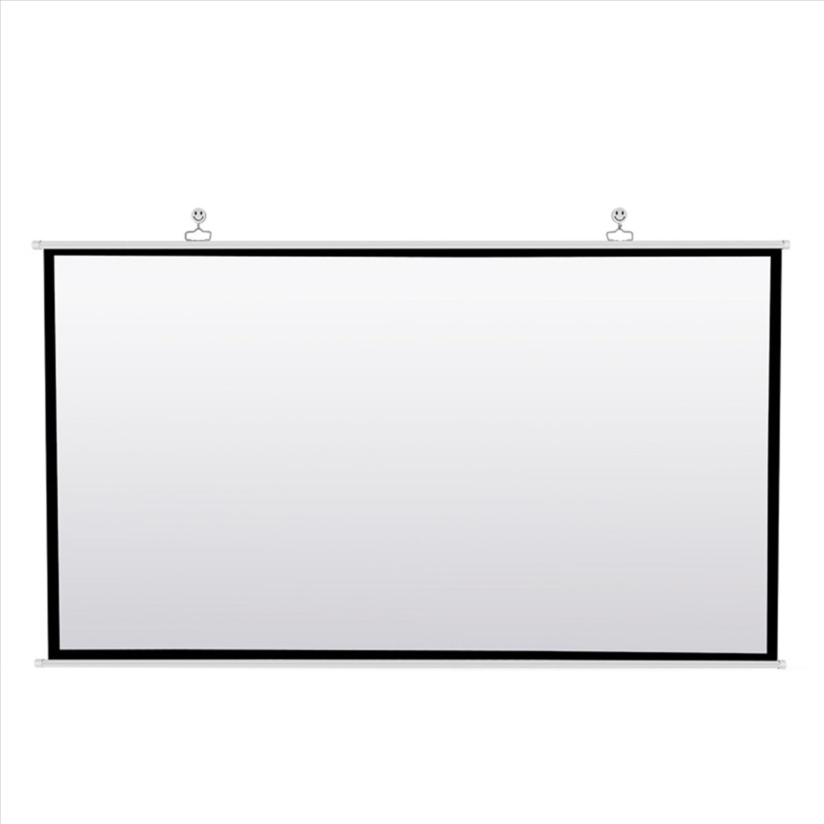 2X Portable Projector Screen for Home Theater Outdoor HD White Foldable Anti-Crease (72Inch)