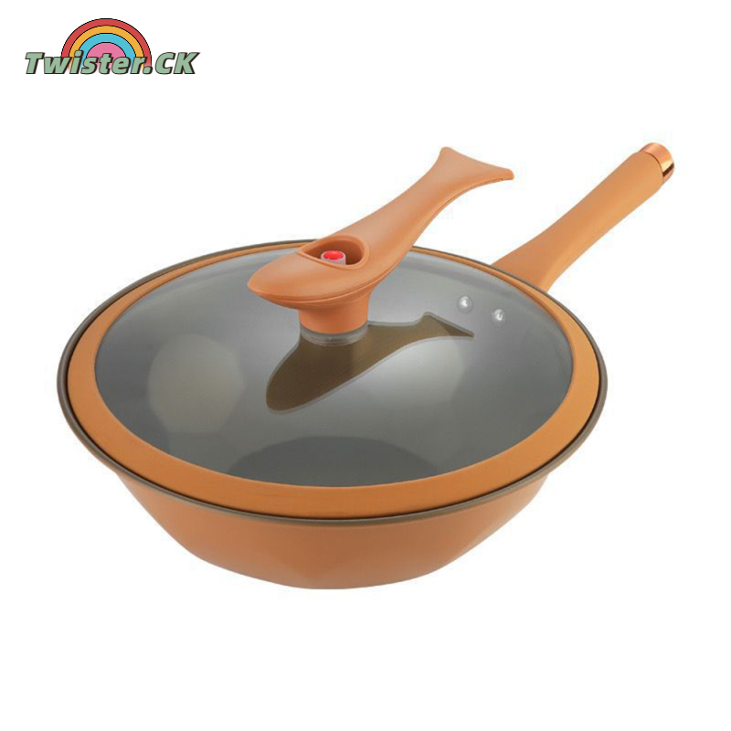 Twister.CK Miniature Pressure Cooker Non-stick Easy Cleanup Wok Clay Titanium Pan With Steamer Basket Pot Cover For Cooking Kitchen ราคา 1,049 บาท*ส่งฟรี