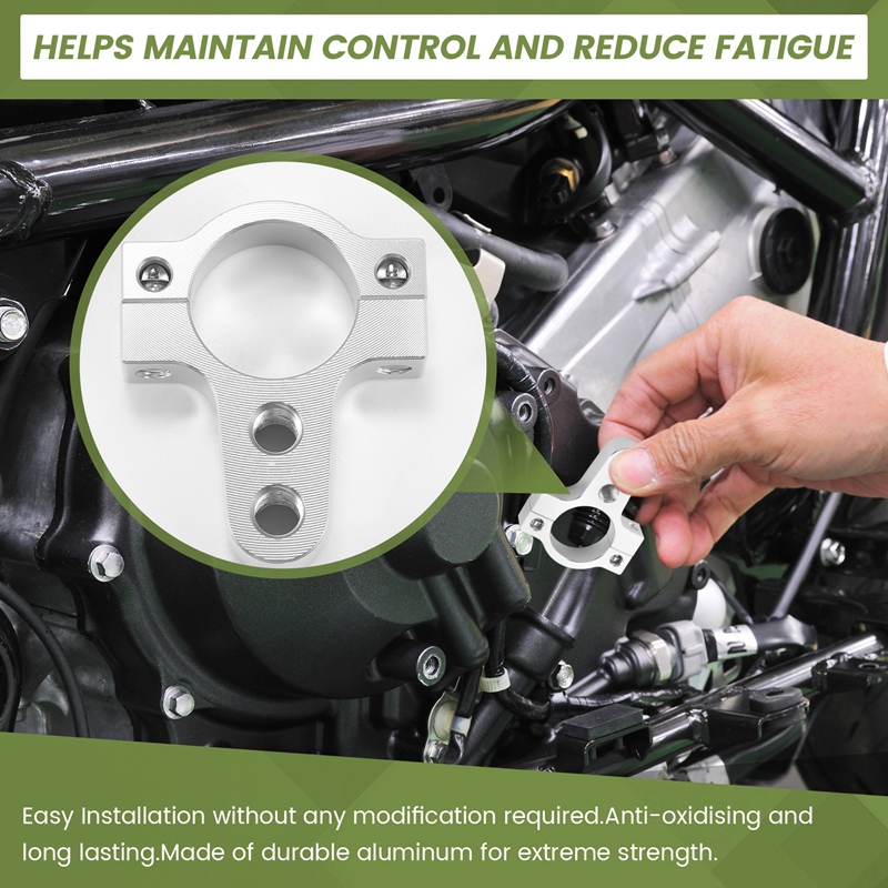 27mm Aluminum Steering Damper Fork Frame Mounting Clamp Bracket Foot Fixer for Motorcycle Bike Modif