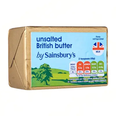 Sainsbury's English Butter Unsalted