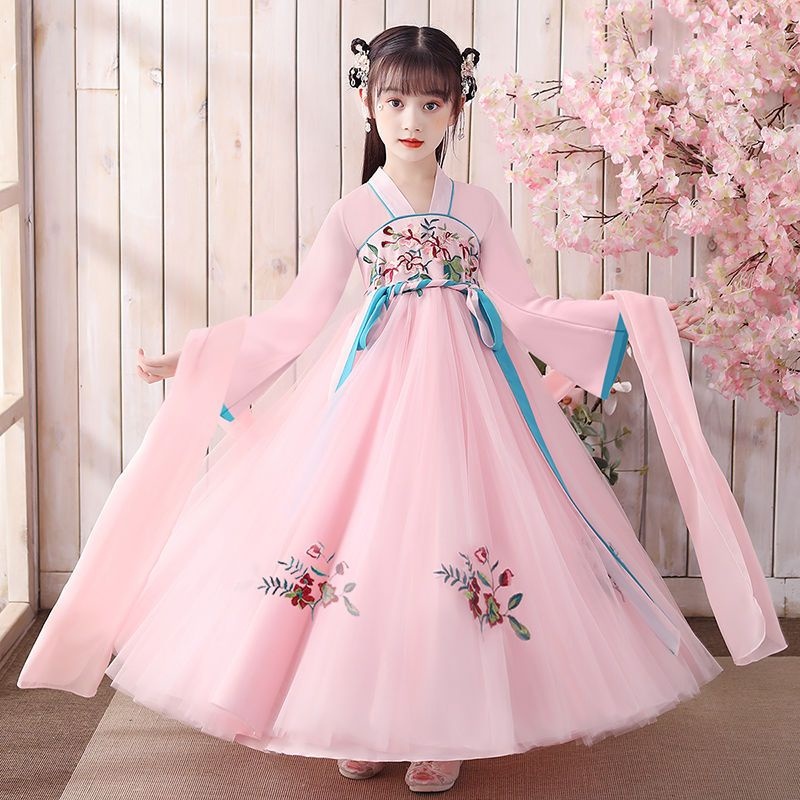Bộ Hán Phục Phong Cách Trung Hoa Cổ Điển Cho Bé Gái