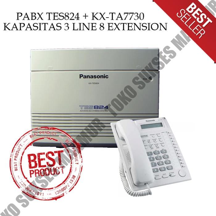 PROMO PABX PANASONIC KX-TES824 PABX 3 LINE 8 EXT GRATIS TELEPON KX-TA7730 - Sanjaya02 Giá 7,783,000 Đồng*Miễn phí vận chuyển