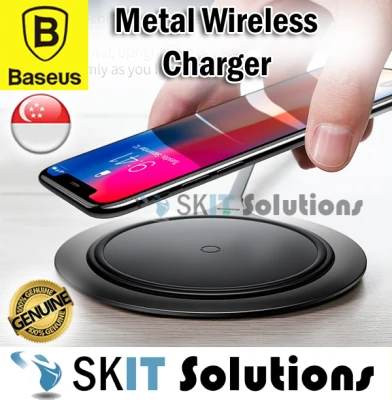 ★Baseus Metal Wireless Charger Qi Quick Charging Pad 10W 7.5W Samsung iPhone