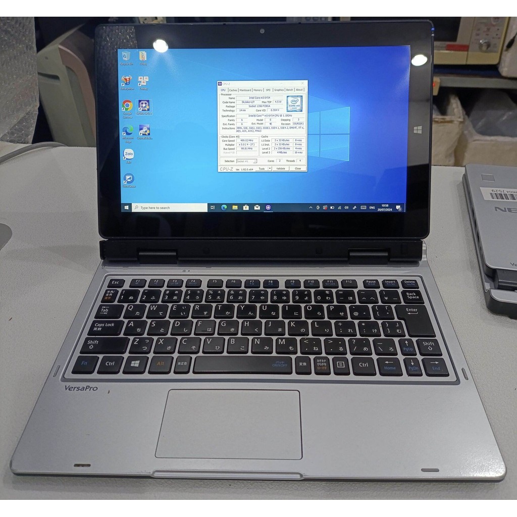 2-in-1 Tablet Nec Versapro Vk90As.Cpu Core M3 .Ram 4.Ssd 64/128g. Comes with Original Charging Key. - 4