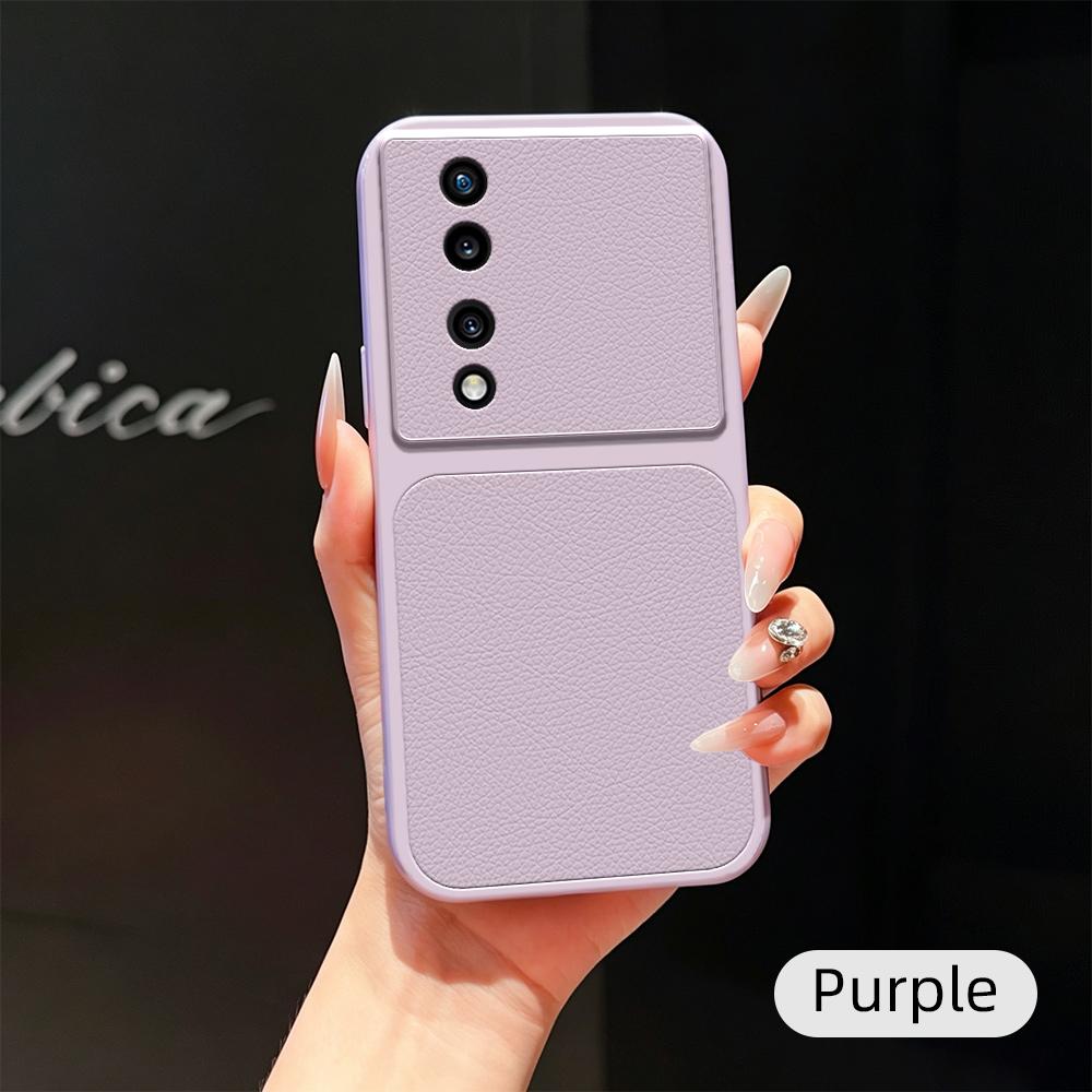 Luxury Lychee Leather Shockproof Phone Case For Honor 70 Pro Honor 60 Pro Instantly Turn Full Bumper Matte Cover - Image 3