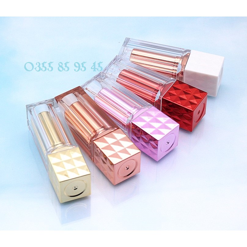5 vỏ son sáp pha lê khuôn 12.1mm