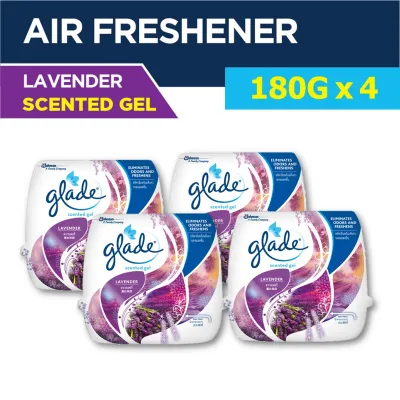 Glade Scented Gel Lavender 180g (Bundle of 4)