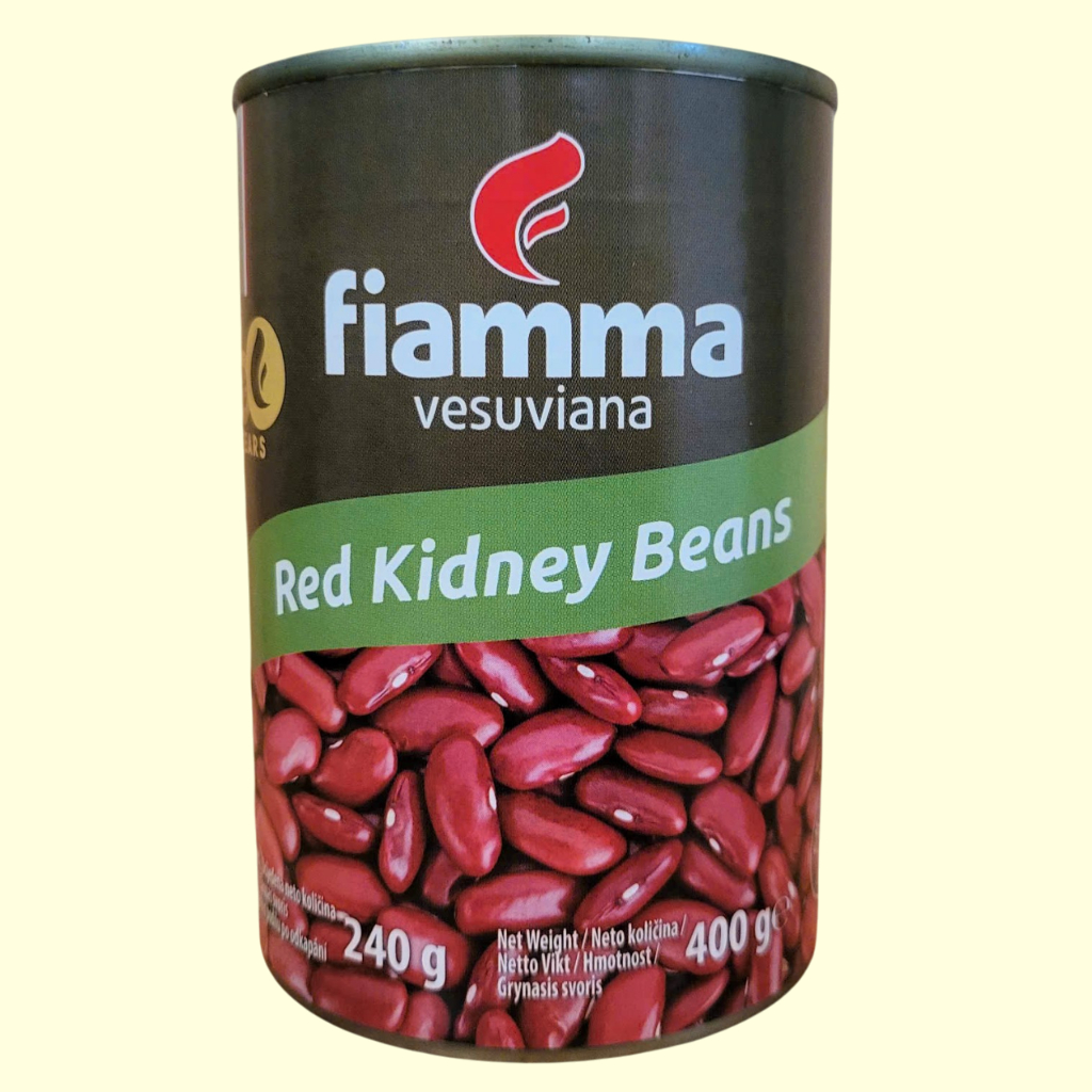 FIAMMA + Lon 400g + ĐẬU ĐỎ Ý ĐÓNG HỘP VESUVIANA Red Kidney Beans (HALAL)