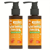 Kopipets Wild Salmon Fish Oil for Cats Dog Shiny Coat Skin reduce shedding High Omega-3 Pet Fish oil