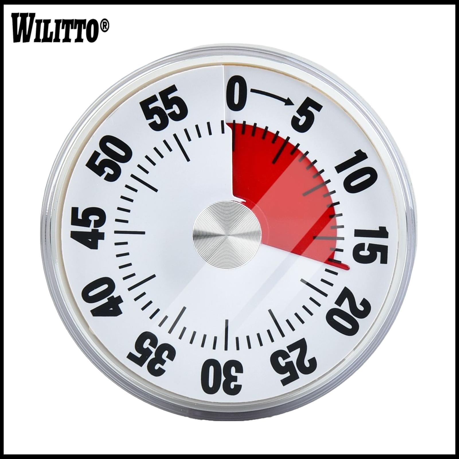 Mechanical Kitchen Clock Exquisite Design Timer Portable 60-minute Visual Timer with Cartoon Animal Print Loud Bell Reminder Mechanical Countdown Clock for Students and Teachers Time Management Tool ราคา 171 บาท*ส่งฟรี
