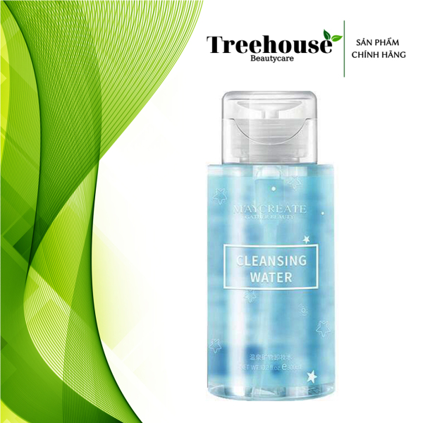 Nước tẩy trang 300ml làm sạch sâu MayCreate nắp trắng giá rẻ