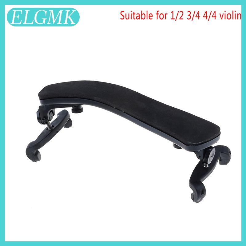 ELGMK Violin Vai phần còn lại có thể điều chỉnh Pad hỗ trợ cho violin 1 2-4 4 1 8-1 4 Đen