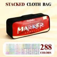 LORDWEY | Foxfeel Direct Liquid Acrylic Marker Pen Large Color Series Set 288 Colors 240 Colors Large Capacity Durable Childrens Drawing Pens